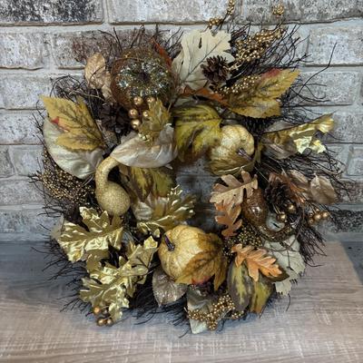 LOT 250: Large Collection of Fall: Wreaths, Signs & More
