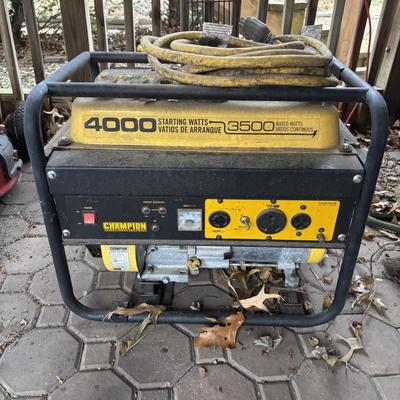 LOT 253 Untested Champion 4000/3500-Watt Generator