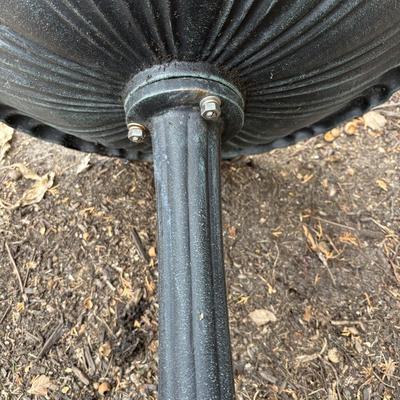 LOT 254: Cast Iron Pedestal Bird Bath