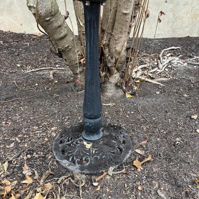 LOT 254: Cast Iron Pedestal Bird Bath