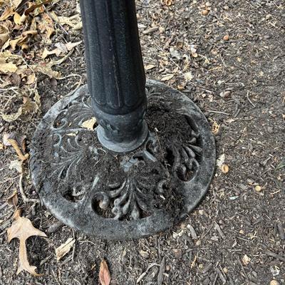 LOT 254: Cast Iron Pedestal Bird Bath