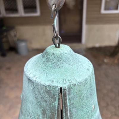 LOT 255: Cast Bronze Wind Bell, Jeff Cross for Harmony Hollow Bell Works