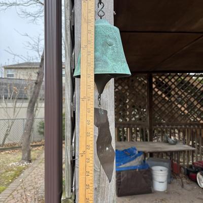 LOT 255: Cast Bronze Wind Bell, Jeff Cross for Harmony Hollow Bell Works