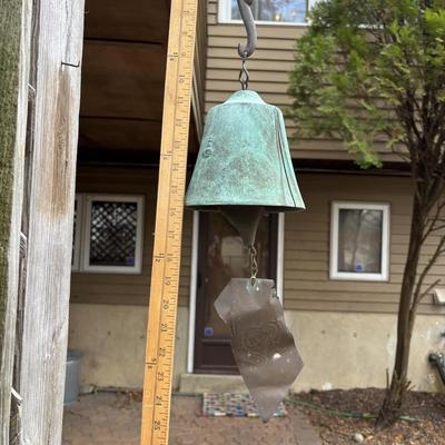 LOT 255: Cast Bronze Wind Bell, Jeff Cross for Harmony Hollow Bell Works