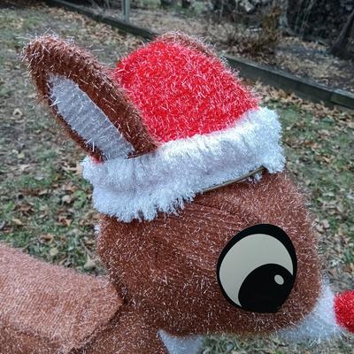 LOT 256: Rudolph the Red-Nose Reindeer Lawn Ornament