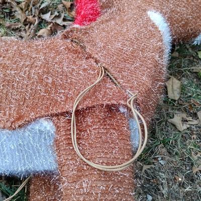 LOT 256: Rudolph the Red-Nose Reindeer Lawn Ornament