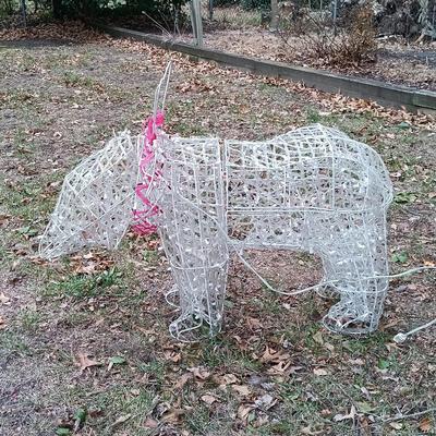 LOT 257: Holiday Polar Bear Lawn Ornament