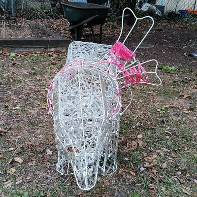 LOT 257: Holiday Polar Bear Lawn Ornament