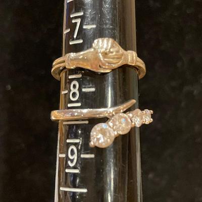 2 Sterling rings