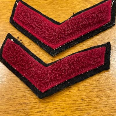 Military patches with eagle anchor button and cadet wing pin