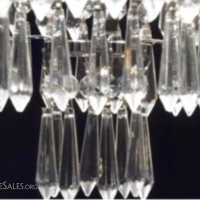 LOT 139: FRENCH EMPIRE STYLE CRYSTAL CHANDELIER