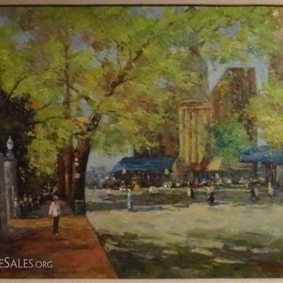 LOT 88C: LARGE OIL PAINTING ON CANVAS