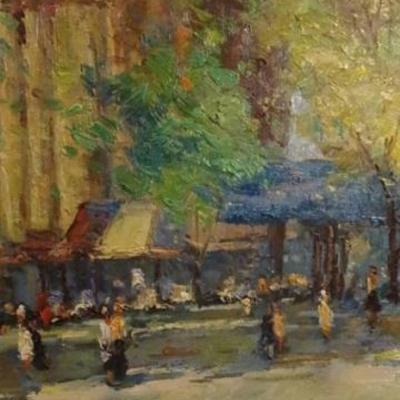 LOT 88C: LARGE OIL PAINTING ON CANVAS