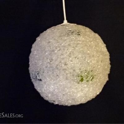 LOT 75A: MID CENTURY MODERN SPUN ACRYLIC PENDANT LAMP