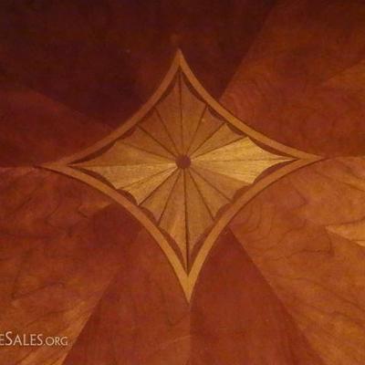 LOT 52: REGENCY STYLE INLAID COFFEE TABLE