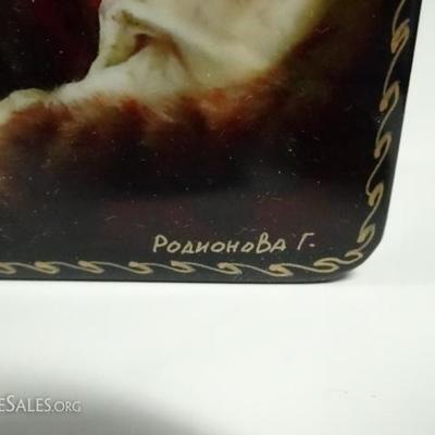 LOT 83B: 6 PC RUSSIAN HAND PAINTED LACQUERED BOXES
