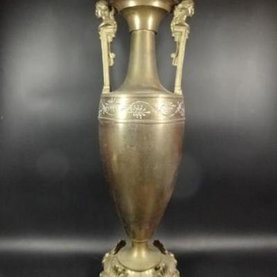 LOT 91C: BRASS URN LAMP BASE