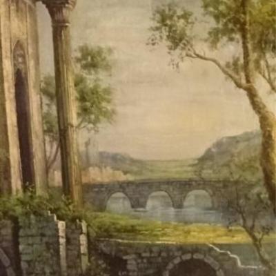 LOT 99B: HUGE PAINTING ON BOARD