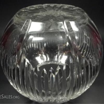 LOT 65A: CRYSTAL BOWL, APPROX 6" X 6.5"