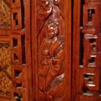 LOT 64D: CHINESE 5 DRAWER WOOD WEDDING BOX