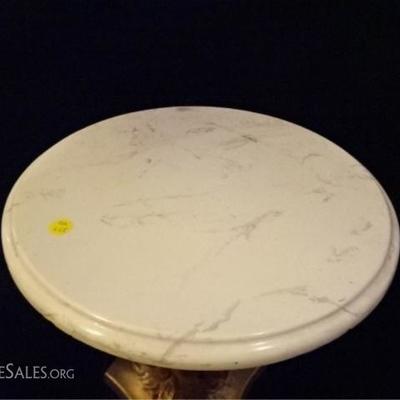 LOT 58D: MARBLE TOP PEDESTAL
