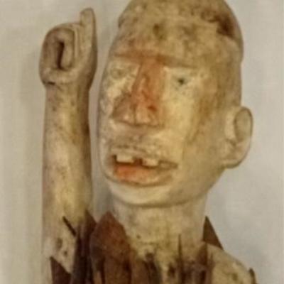 LOT 45B: AFRICAN NKISI NKONDI NAIL FETISH SCULPTURE