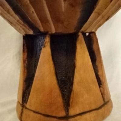 LOT 52B: AFRICAN CARVED WOOD DRUM