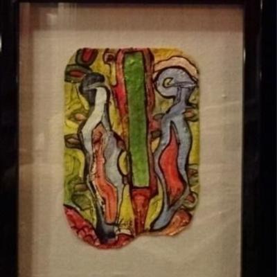 LOT 194: ALEXANDER GORE ORIGINAL OIL PAINTING ON PAPER