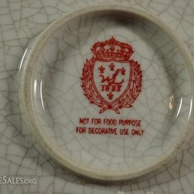 LOT 22B: 4 PC PORCELAIN PLATES, FLORAL DESIGN