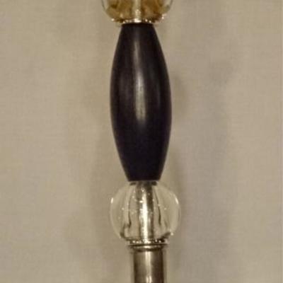 LOT 61B: ACRYLIC AND WOOD FLOOR LAMP