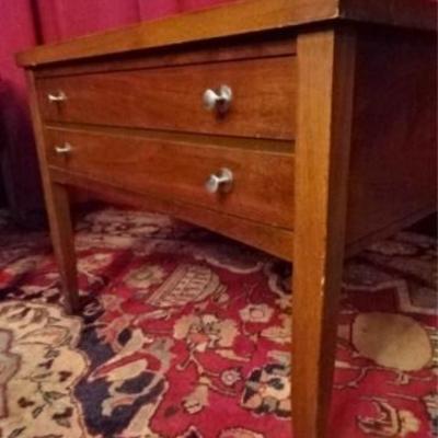 LOT 50A: PAIR LANE MID CENTURY MODERN TABLES WITH TOPS, CIRCA 1960's