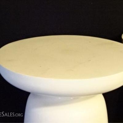 LOT 73A: PAIR MID CENTURY MODERN ITALIAN METAL TABLES OR STOOLS