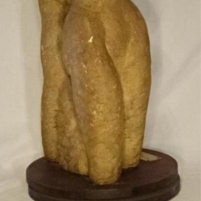 LOT 50: M. RUSSEK CERAMIC SCULPTURE, 2 LOVERS