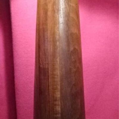 LOT 89D: TALL MID CENTURY MODERN WOOD LAMP,