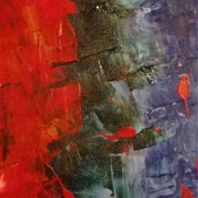 LOT 42A: LARGE ABSTRACT ORIGINAL PAINTING ON CANVAS