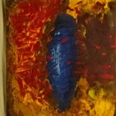 LOT 42A: LARGE ABSTRACT ORIGINAL PAINTING ON CANVAS