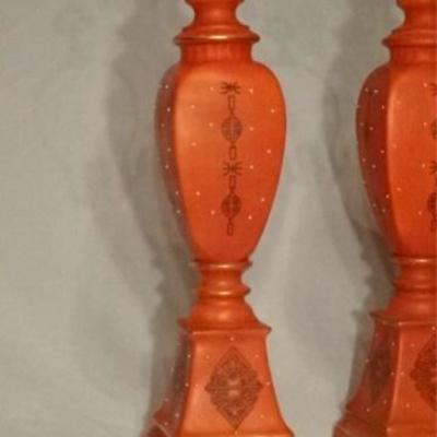 LOT 83A: PAIR MID CENTURY CERAMIC LAMPS