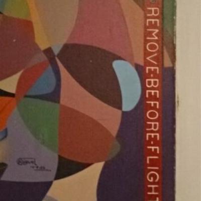 LOT 50C: MIGUEL PERALES SURREALIST ACRYLIC ON CANVAS PAINTING