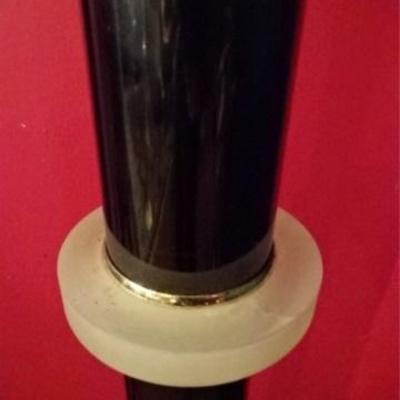 LOT 81A: ACRYLIC AND METAL TORCHIERE