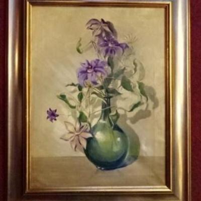 LOT 37A: ETHEL HORE TOWNSEND (1876-1970) OIL ON CANVAS PAINTING