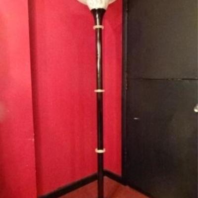 LOT 81A: ACRYLIC AND METAL TORCHIERE