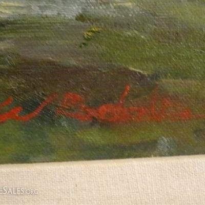 LOT 88C: LARGE OIL PAINTING ON CANVAS