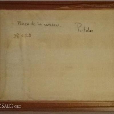 LOT 25A: PORTULES SIGNED OIL ON CANVAS PAINTING