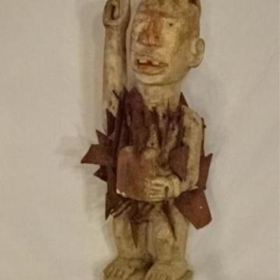 LOT 45B: AFRICAN NKISI NKONDI NAIL FETISH SCULPTURE