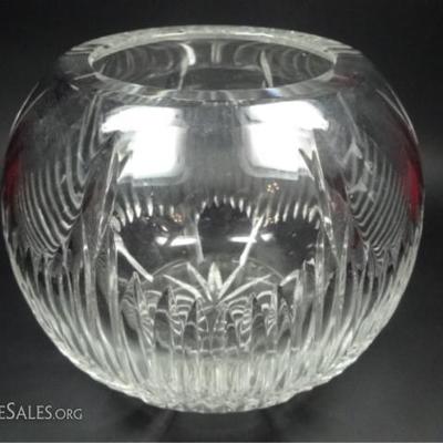 LOT 65A: CRYSTAL BOWL, APPROX 6" X 6.5"