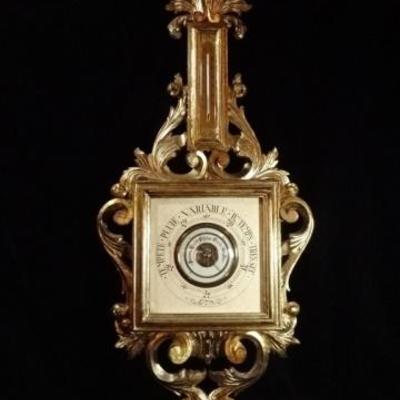 LOT 81D: BAROMETER / THERMOMETER