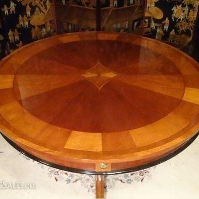 LOT 52: REGENCY STYLE INLAID COFFEE TABLE