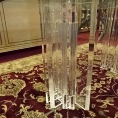 LOT 34A: MID CENTURY LUCITE DINING TABLE