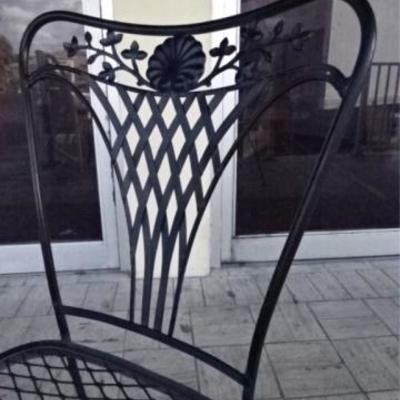 LOT 88: 4 SALTERININI STYLE PATIO CHAIRS