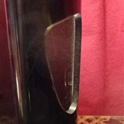 LOT 73C: MODERN BLACK ACRYLIC AND CHROME TABLE LAMP